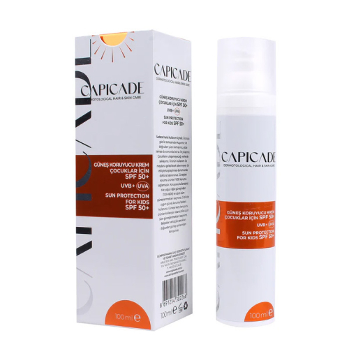 Capicade Çocuklar İçin Güneş Koruyucu Krem Spf 50 100 ml - Capicade