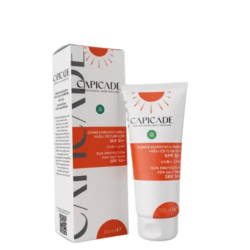 Capicade Güneş Koruyucu Krem Yağlı Ciltler SPF 50+ 100 ml - 2