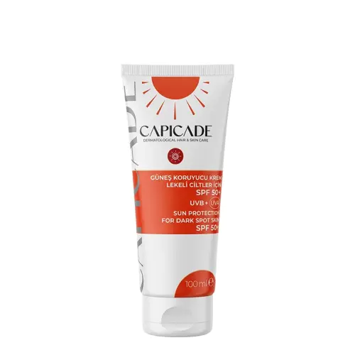Capicade Güneş Kremi SPF 50+ Lekeli Cilt 100 ml - Capicade