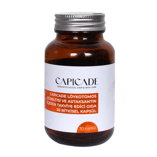 Capicade Löykotomos Eğreltisi ve Astaksantin İçeren Takviye Edici Gıda 30 Kapsül - Capicade