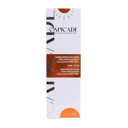 Capicade SPF 50+ Collagen Güneş Koruyucu Krem 100 ml - Capicade