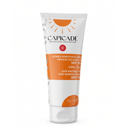 Capicade SPF 50+ Hassas Ciltler İçin Güneş Koruyucu Krem 100 ml - Capicade