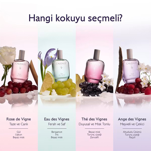 Caudalie The Des Vignes Beyaz Misk ve Zencefil Aromalı Vücut Kokusu 50ml - 9
