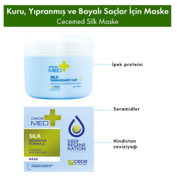 CeceMED Kuru Yıpranmış ve Boyalı Saçlar İçin Saç Maskesi 200 ml - 3