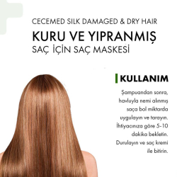CeceMED Kuru Yıpranmış ve Boyalı Saçlar İçin Saç Maskesi 200 ml - 4