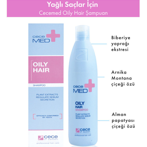 CeceMED Yağlı Saçlar İçin Şampuan 300 ml - 3