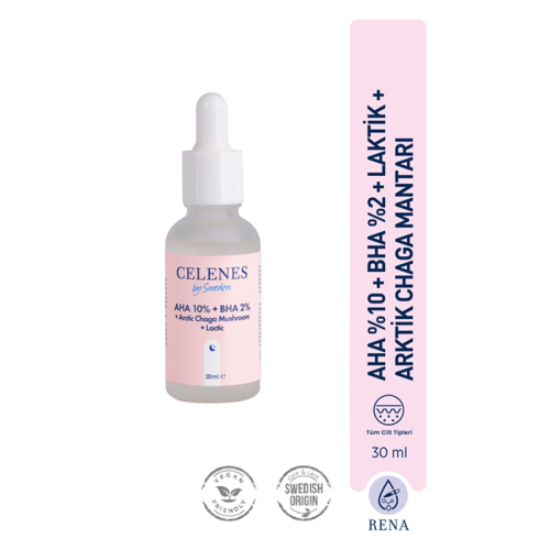 Celenes By Sweden AHA + BHA + Lactin + Arctic Chaga Mushroom 30 ml - 2