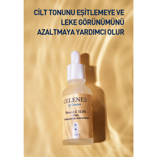 Celenes By Sweden C Vitamini 25 + Yulaf Sütü Niasinamid Aktifli Serum 30 ml - 4