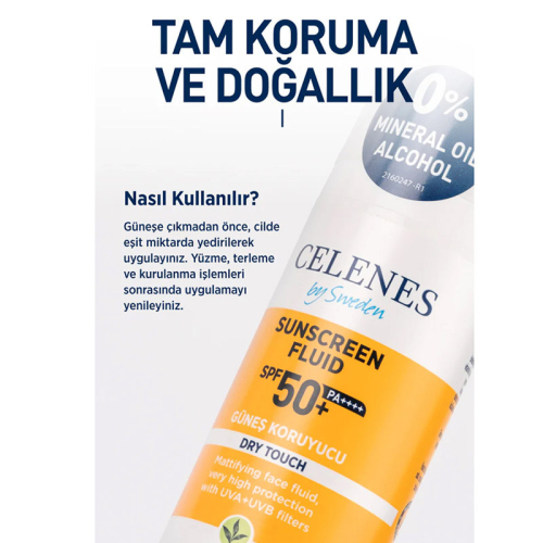 Celenes By Sweden Dry Touch Spf50+ Güneş Koruyucu 50 ml - 4