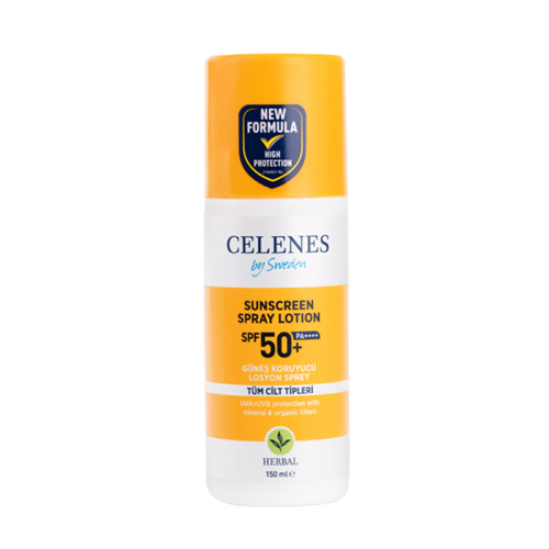 Celenes By Sweden Güneş Koruyucu Losyon Sprey Spf+50 150 ml - Celenes By Sweden