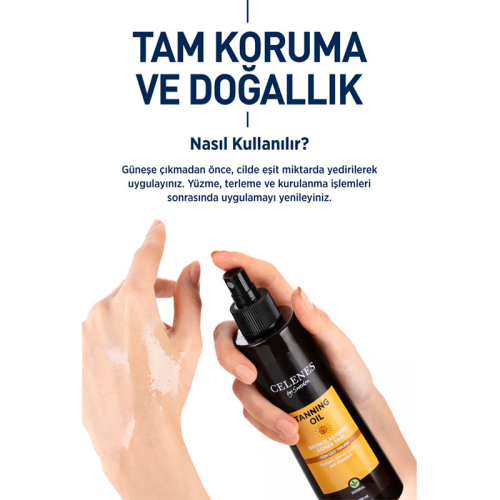 Celenes By Sweden Herbal Bronzlaştırıcı Güneş Yağı 200 ml - 5