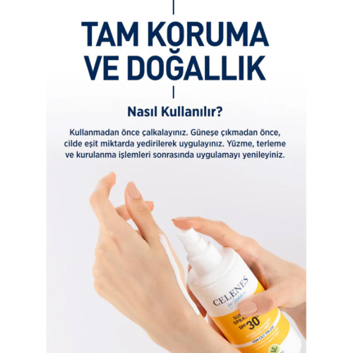 Celenes By Sweden Herbal Güneş Koruyucu Losyon Spf30+ Sprey 150 ml - 5