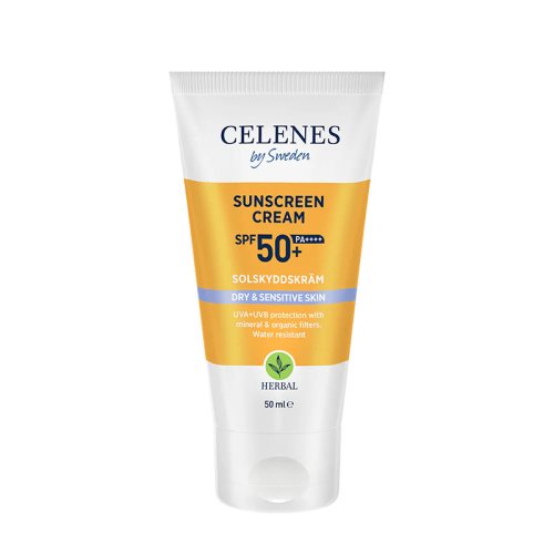Celenes By Sweden Herbal Kuru ve Hassas Ciltler İçin Güneş Kremi SPF50+ 50 ml - Celenes By Sweden