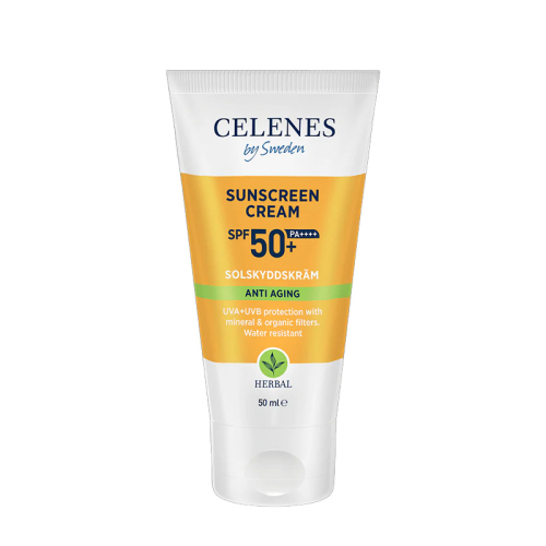 Celenes By Sweden Herbal Yaşlanma Karşıtı SPF50+ Güneş Kremi 50 ml - Celenes By Sweden