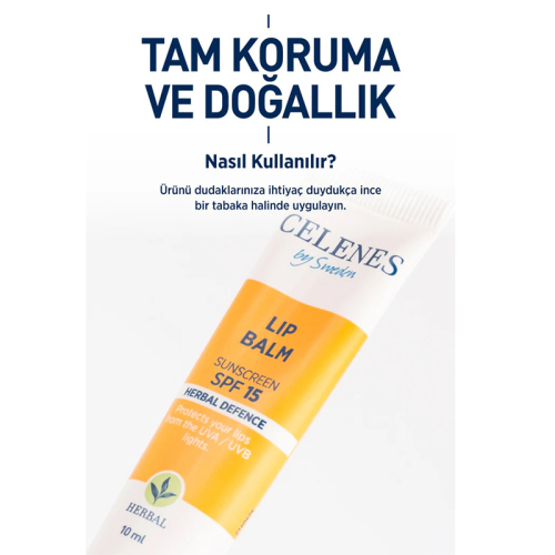 Celenes By Sweden Herbal Yoğun Nemlendirici SPF15+ Lip Balm 10 ml - 5