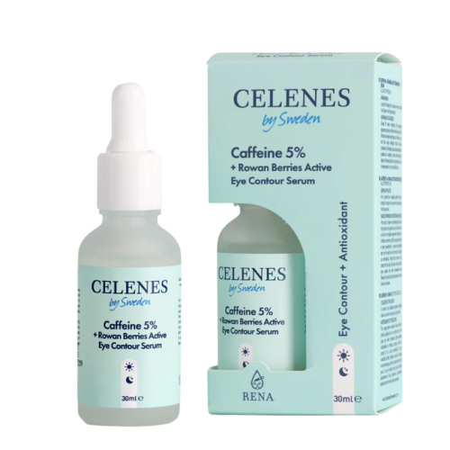 Celenes By Sweden Kafein 5 + Rowan Berries Aktifli Göz Çevresi Serumu 30 ml - 2