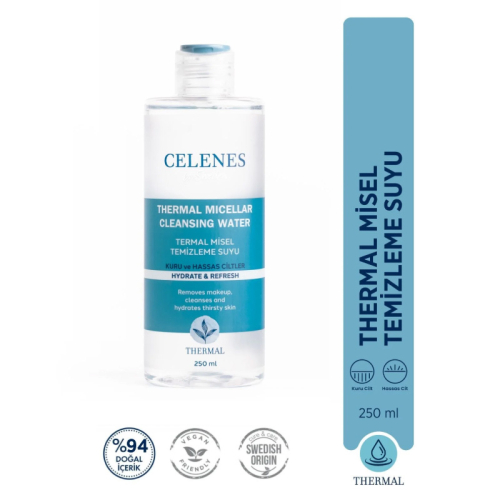 Celenes By Sweden Thermal Misel Temizleme Suyu-Kuru ve Hassas Ciltler 250 ml - 2