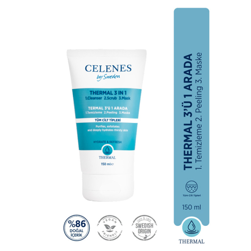 Celenes By Sweden Thermal Yıkama Peeling Maske 150 ml - 2