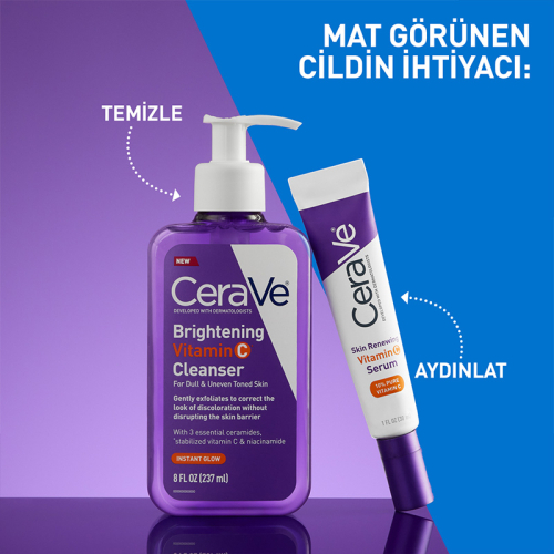 Cerave C Vitamini İçeren Aydınlık Görünüm Veren Yüz Temizleme Jeli 236 ml - 7