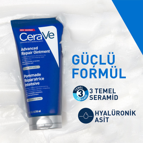 CeraVe Kuru Ciltler İçin Gelişmiş Bariyer Onarıcı Bakım Kremi 88 ml - 2
