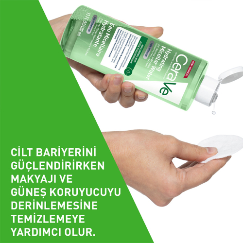 Cerave Hyalüronik Asit İçerikli Nemlendirici Makyaj Temizleme suyu 400 ml - 4
