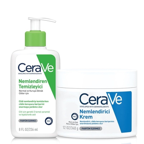 Cerave Kuru ve Çok Kuru Ciltler için Bakım Seti - 1