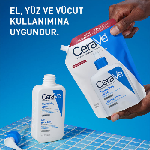CeraVe Nemlendirici Yüz ve Vücut Losyonu-Seramid Ve Hyalüronik Asit İçerikli 473 ml - Refill - 3