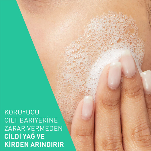 CeraVe Normal Ve Yağlı Ciltler İçin Köpüren Temizleyici 473 ml - Refill - 3