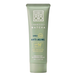 ChaNoSui Yaşlanma Karşıtı Matcha Özlü Güneş Kremi SPF50+ 70 ml - 1