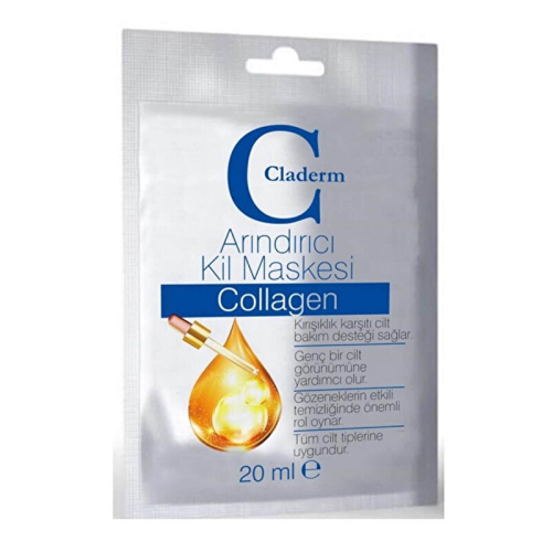 Claderm Kolajen İçerikli Arındırıcı Kil Maskesi 20 ml - Claderm