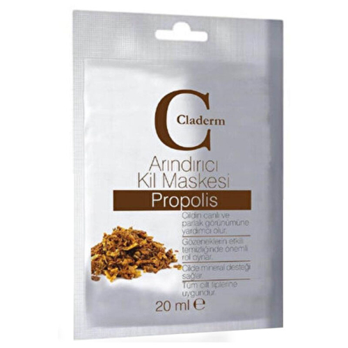 Claderm Propolis İçerikli Arındırıcı Kil Maskesi 20 ml - Claderm