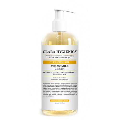 Clara Hygienics Chamomile Gleam Cilt Temizleme Yağı 400 ml - Clara Hygienics