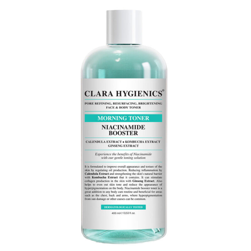 Clara Hygienics Niacinamide Booster Sıkılaştırıcı Yüz ve Vücut Toniği 400 ml - 1