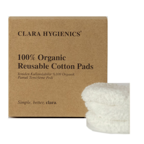 Clara Hygienics Yeniden Kullanılabilir Makyaj Temizleme Pedi 3 Adet - Clara Hygienics