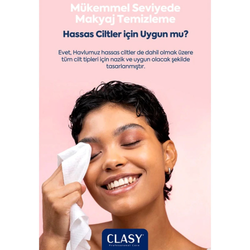 Clasy Care Clean Makyaj Temizleme Mendili 50li - 3