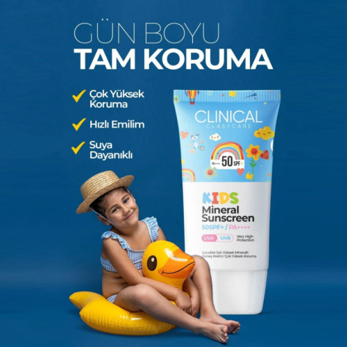 Clasy Care Clinical Spf50+ Kids Mineral Güneş Kremi 50 ml - 3