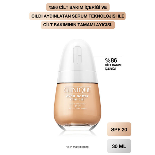 Clinique Even Better Clinical Serum Fondöten SPF 20 CN18 Cream Whip 30 ml - 4