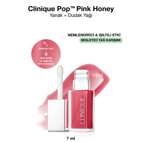 Clinique Pop Lip Cheek Oil 44 Pink Honey 7 ml - 2