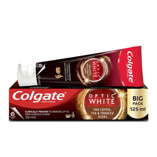Colgate Optic White Kahve, Çay ve Tütün Kullananlar için Diş Macunu 125 ml - Colgate