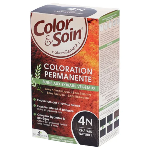 Color and Soin Saç Boyası 4N - Doğal Kestane - Color Soin