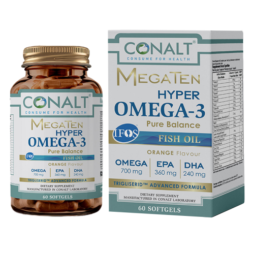 Conalt MegaTen Hyper Omega-3 Pure Balance Takviye Edici Gıda 60 Yumuşak Kapsül - Conalt