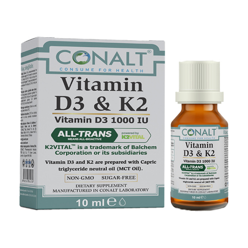 Conalt Vitamin D3K2 Damla Takviye Edici Gıda 10 ml - 1