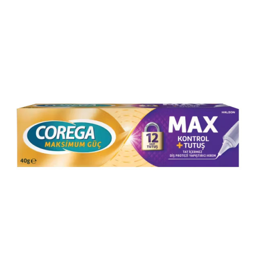 Corega Maksimum Tutuş Kalkan Diş Protezi Yapıştırıcı Krem 40 gr - 1