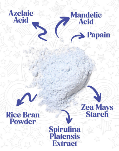 Cosmed Beauty Squad Blue Moon Dust Aydınlatıcı Etkili Enzim Peeling Toz Temizleyici 55 gr - 2