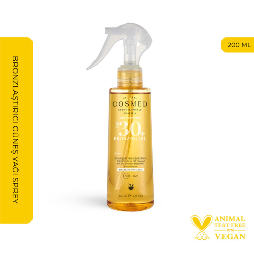 Cosmed Sun Essential Bronzing Oil SPF 30 Bronzlaştırıcı Güneş Yağı Sprey 200 ml - 2