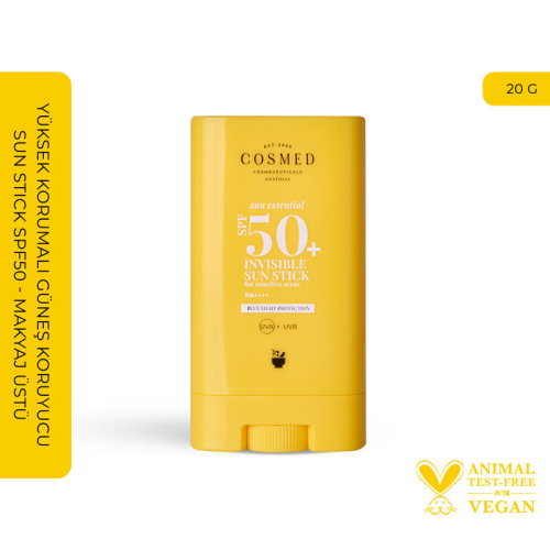 Cosmed Sun Essential Güneş Koruyucu Sun Stick SPF50+ 20 gr - 3