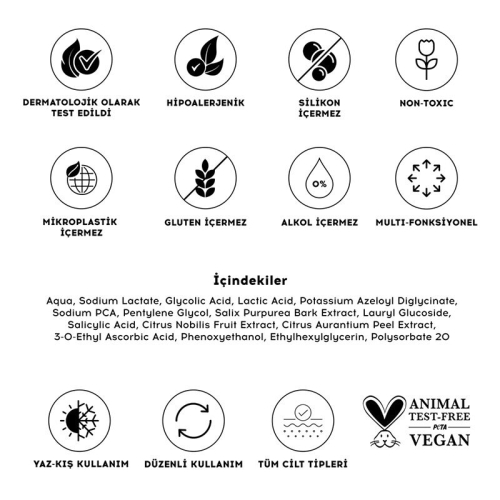 Cream Co. AHA BHA Vitamin C Daily Toner 200 ml - 4