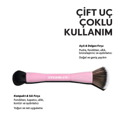 Cream Co. Dual-Ended Makeup Brush - 3