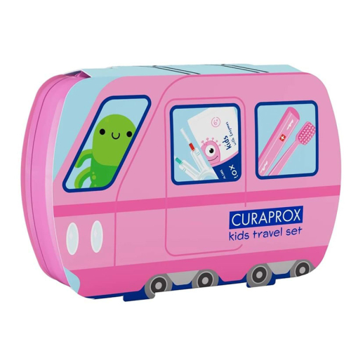 Curaprox Çocuk Seyahat Seti - Açık Pembe - Curaprox