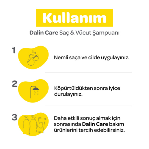 Dalin Care Saç ve Vücut Şampuanı 400 ml - 7